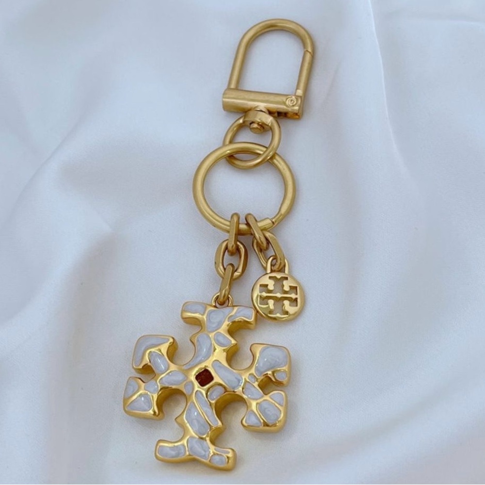 Tory Burch keychain gold